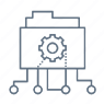 Software and Research Icon Blue Software and Research Icon Blue