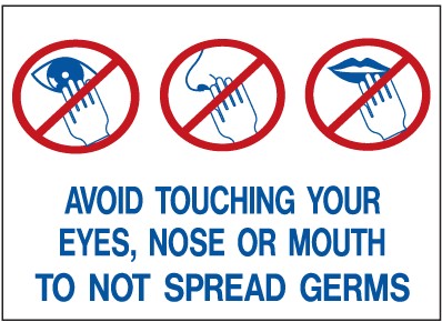 3 avoid touching eys mouth nose